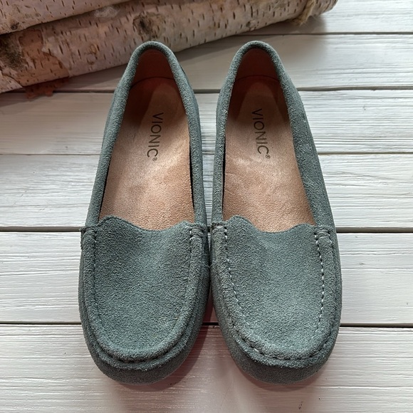 Vionic Debbie Suede Loafer Blue Grey size 7 - Picture 5 of 7